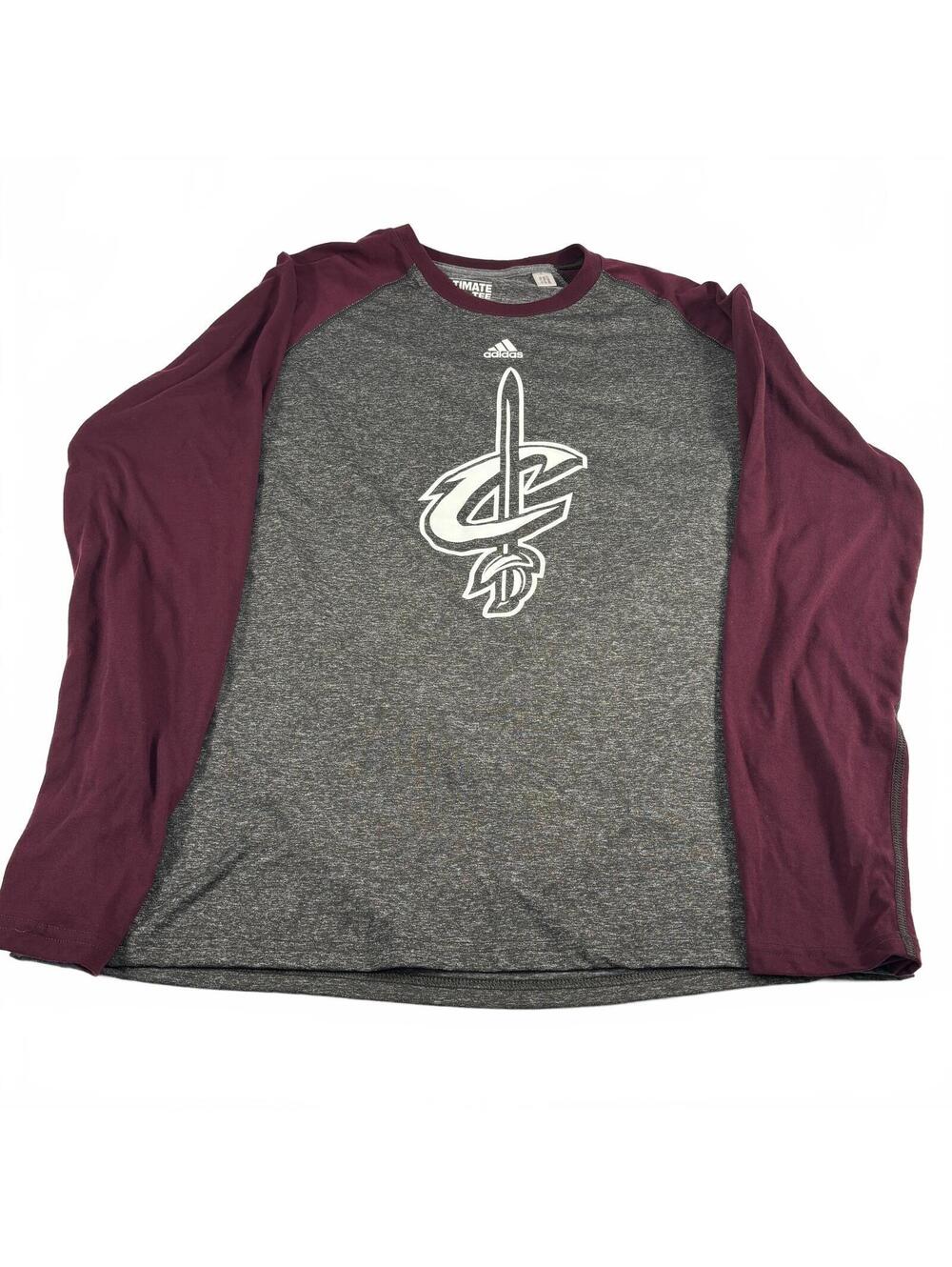 Adidas Men's Cleveland Cavaliers Long Sleeve Raglan T-Shirt Size XL